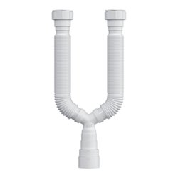 Sifao sanfonado universal herc duplo branco - 2604