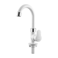 Torneira de bancada fixa herc abs branca/cromada tivoli - 533