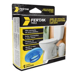 Anel de vedacao p/ sanitario fertak com guia sintetico - 7030