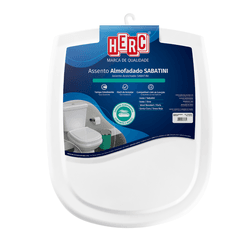 Assento sanitario herc sabatini almofadado branco