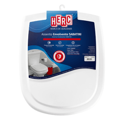 Assento sanitario herc sabatini envolvente branco