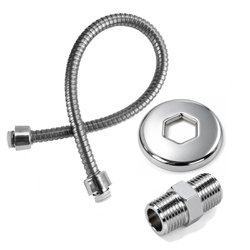 Engate flexivel inox alpha 60cm