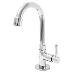 Torneira de bancada fixa alpha metal cromado c72 - 1195