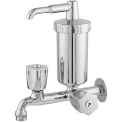 Torneira com filtro parede fixa leao metal cromado c50 1160