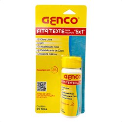 Genco fita teste para piscina 5 em 1 - com 25