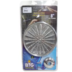 Chuveiro de aluminio big ducha sem registro 8 x 3/4