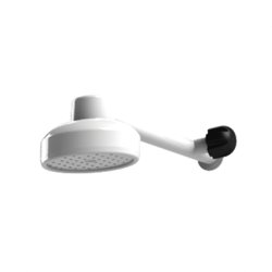 Chuveiro plastico valeplast branco com registro 9cm