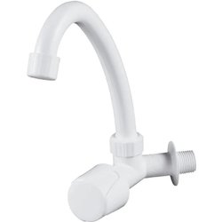 Torneira de parede movel herc abs branca plus - 1121