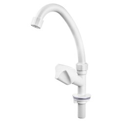 Torneira de bancada movel herc abs branca plus - 1127