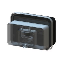 Caixa para medidor taf 7060 light para disjuntor trifase cdj3 pt