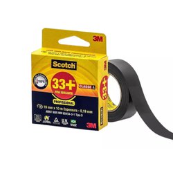 Fita isolante scotch 33+ 3m 19mm x 05m