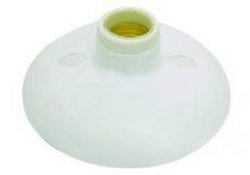 Plafon com soquete perlex branco pvc - 117/1