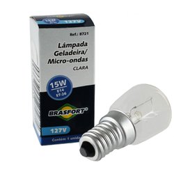 Lampada para geladeira brasfort gel./micr. - 127v/15w e14