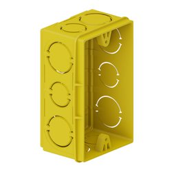 Caixa de luz retangular tigre amarela 4x2 - (m24)