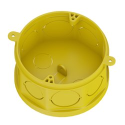 Caixa de luz octogonal tigre amarela 4x4 fundo movel