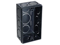 Caixa de luz retangular tigre preta 4x2
