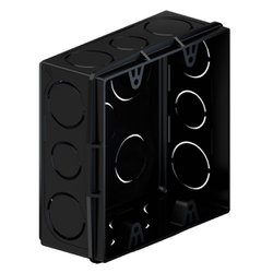 Caixa de luz quadrada tigre preta 4x4