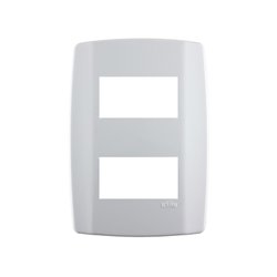 Placa slim ilumi 4 x 2 - 2 modulos separados - 8208