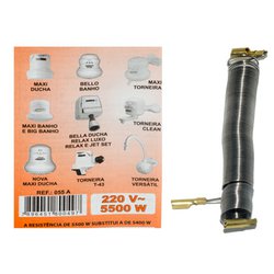 Resistencia maxiducha lorenzetti 220v/5500w - 055a