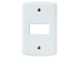 Placa tramontina lux2 4x2 1 modulo horizontal c/suporte 5004
