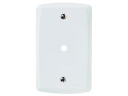 Placa tramontina lux2 4x2 retangular com saida de fio 5002