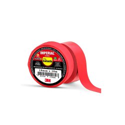 Fita isolante imperial 3m 18mm x 10m vermelha