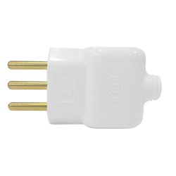 Pino macho prensa cabo tripolar ilumi 10a branco - 14350