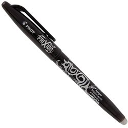Caneta esferografica escreve e apaga pilot 0.7mm fina preta com 12