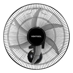 Ventilador de parede ventisol 50cm bivolt steel preto/cinza