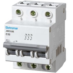 Disjuntor din eletromar tripolar - 32a