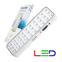 Luminaria de emergencia elgin com 30 leds 2w