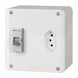Caixa multiuso branca eletromar interna tom 20a + disj 25a