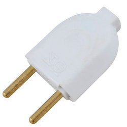 Pino tramontina macho (m10) bipolar branco 10a