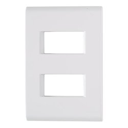Placa tramontina liz 4x2 2 mod. separados horizontal 6/006
