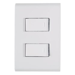 Interruptor simples tramontina liz 2 teclas 10a/250v - 57170/040