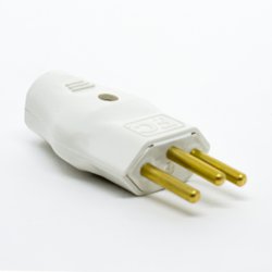 Pino macho tripolar fc 10a branco - 228318