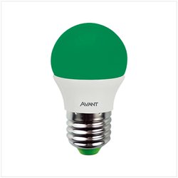 Lampada bolinha e27-127v avant 4w verde