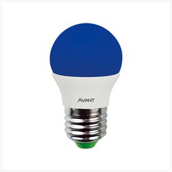 Lampada bolinha e27-127v avant 4w azul