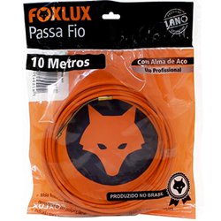 Passa fio com alma de aco foxlux 10m laranja