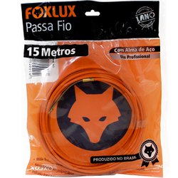 Passa fio com alma de aco foxlux 15m laranja