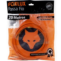 Passa fio com alma de aco foxlux 20m laranja