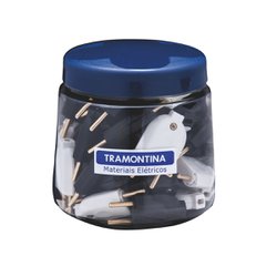 Pino tramontina macho em minipote bipolar preto e branco 10a