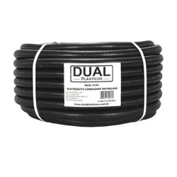 Conduite corrugado dual preto 25mm - com 50m