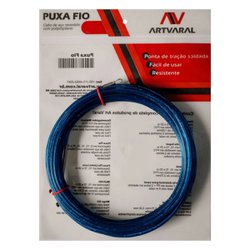 Passa fio com alma de aco art varal 15m azul