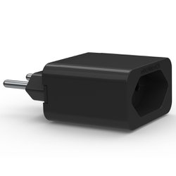 Protetor eletrico para tomada qualitronix tripolar 20a preto - qpp04p