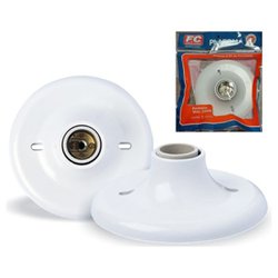 Plafon para lampada fc branco c/soq. louca 205845