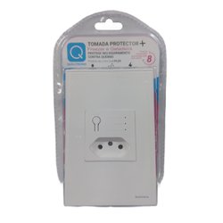 Tomada protetora de eletros qualitronix tripolar 10a branco - 0101027br