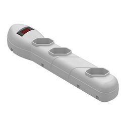 Filtro de linha qualitronix branco 3 tomadas - qfl3b