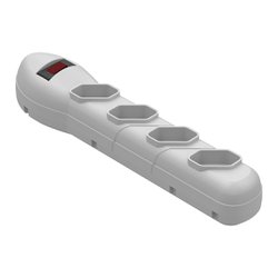 Filtro de linha qualitronix branco 4 tomadas - qfl4b