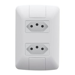 Tomada dupla tramontina aria 20a/250v - 57241/066